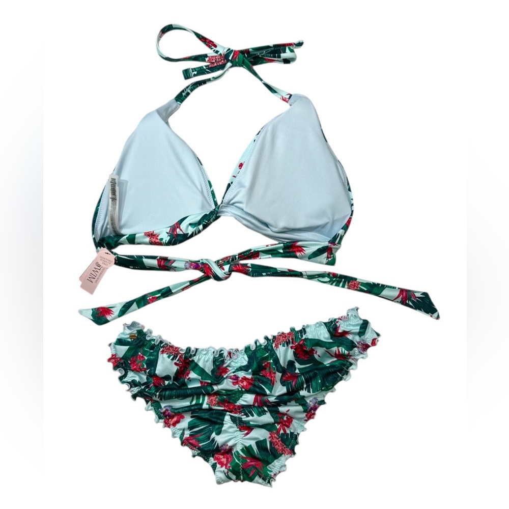 Victoria’s Secret Halter Push-Up Bikini Top & Bottom Set Multi NWT Top Size L/M - Picture 7 of 12